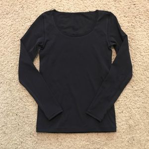 Lululemon reveal long sleeve top (navy - medium)
